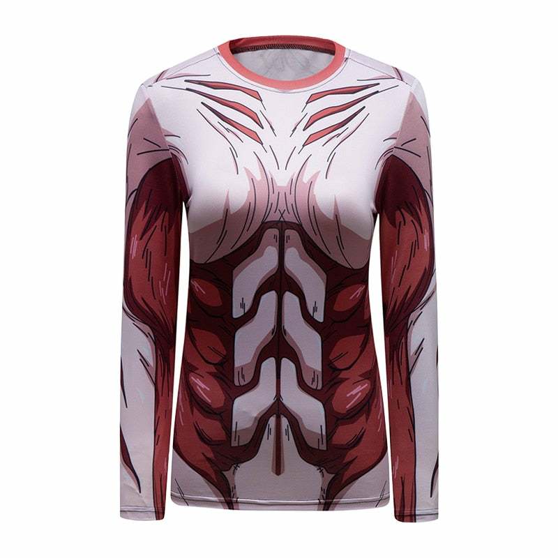 Women Attack On Titan Elite Long Sleeve Rashguard