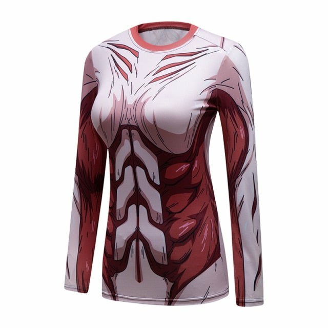 Women Attack On Titan Elite Long Sleeve Rashguard