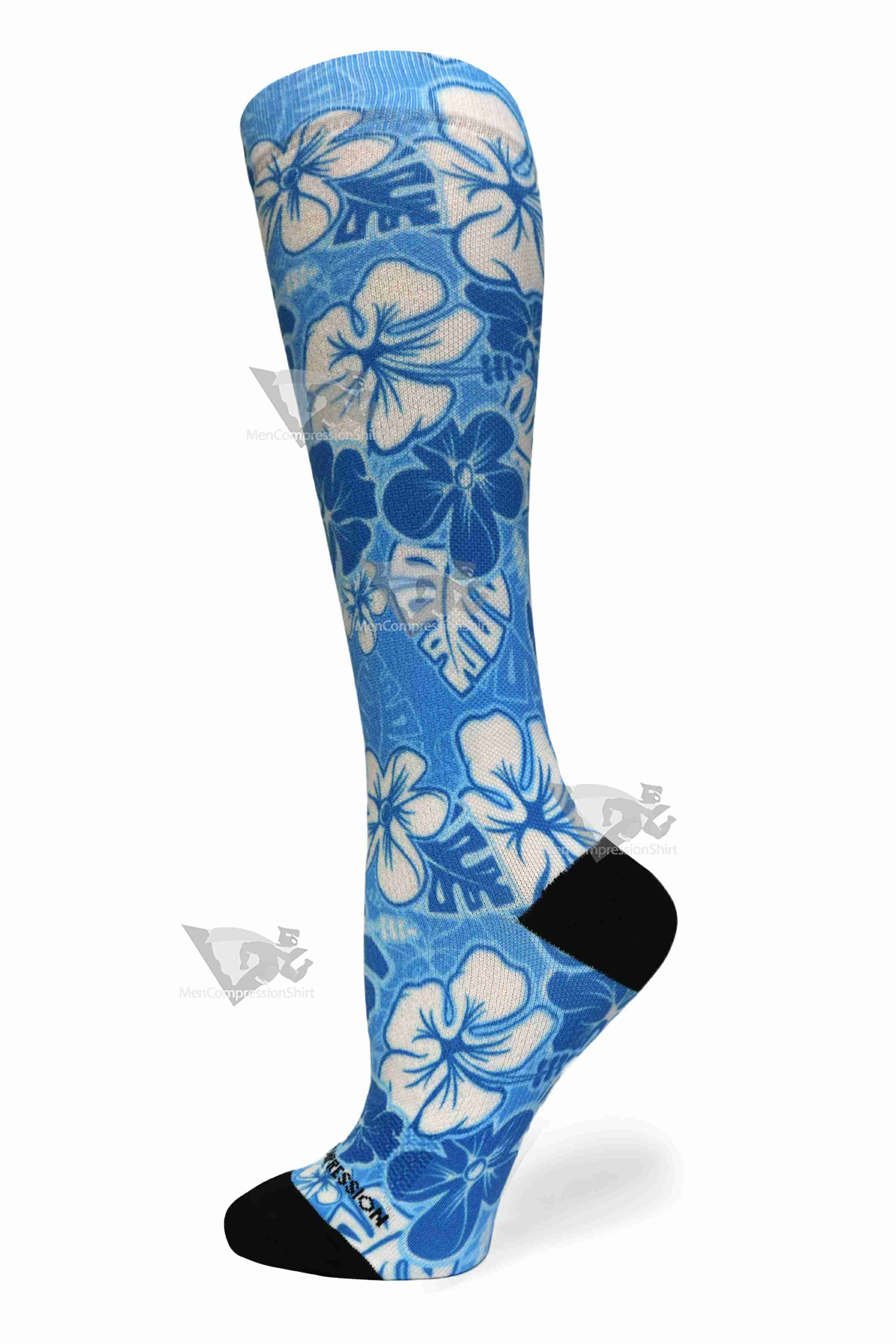 Women Compression Socks Aloha Blue