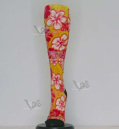 Women Compression Socks Aloha Red