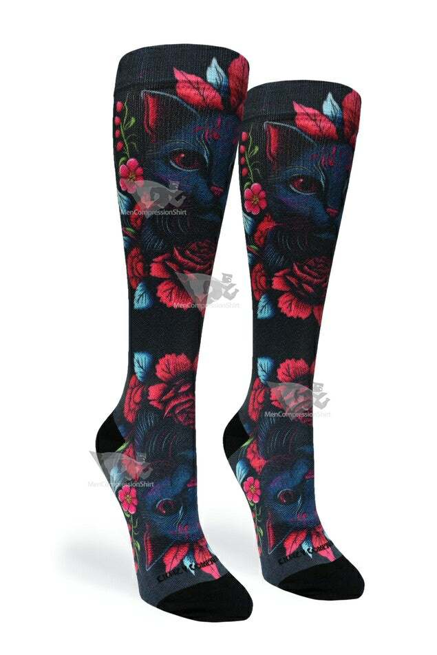 Women Compression Socks Cat Arose