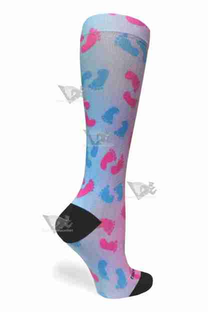 Women Compression Socks Footprints Unrevealed