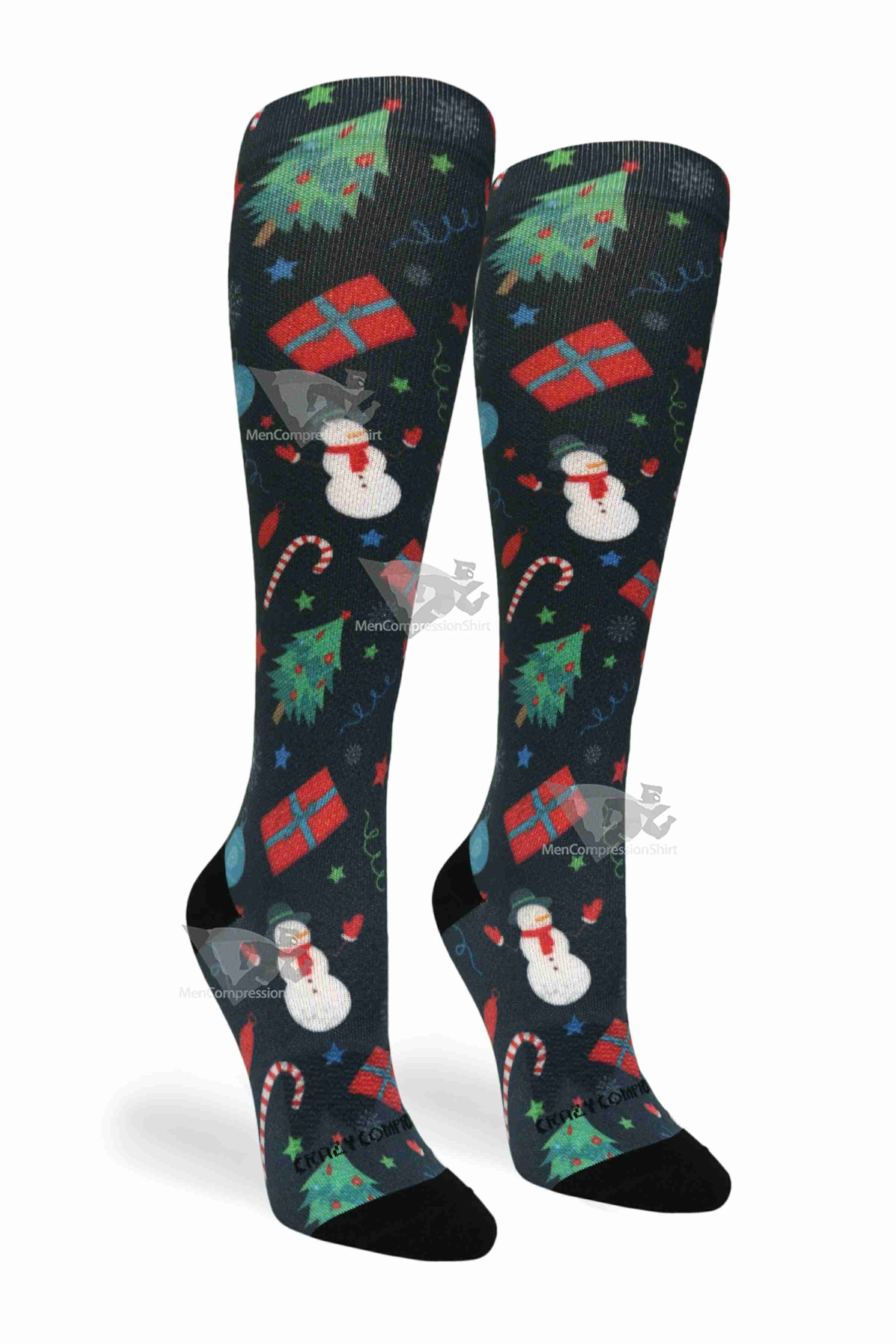 Women Compression Socks Frostys Party