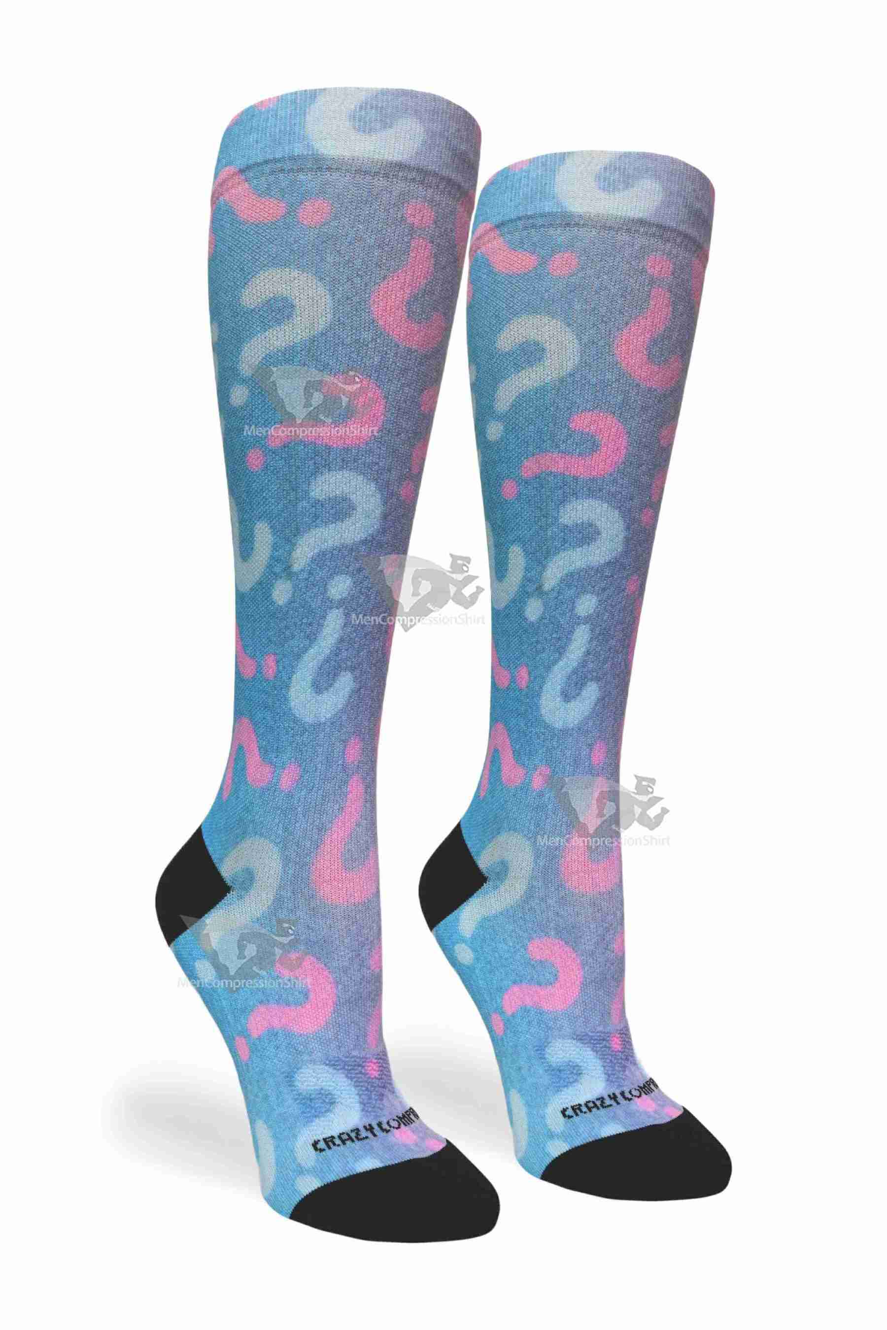 Women Compression Socks Guess What Blue