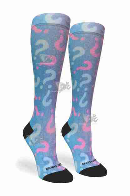 Women Compression Socks Guess What Blue