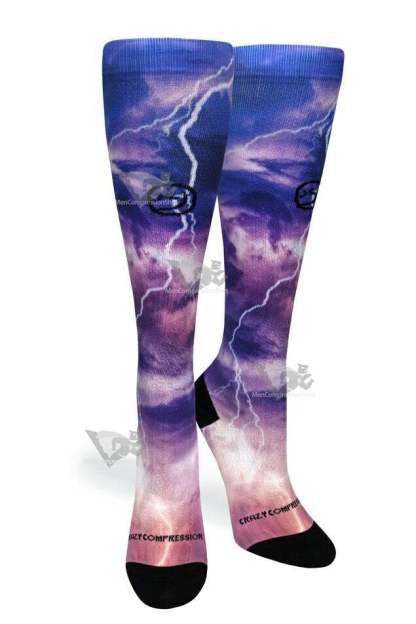 Women Compression Socks Lightning Strike