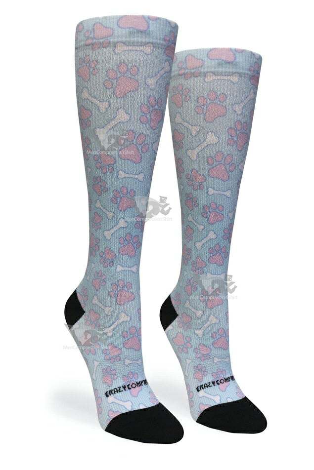 Women Compression Socks Pet Pinstripes