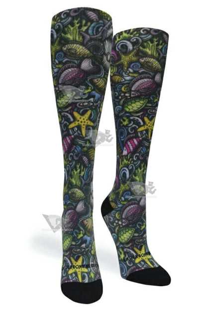 Women Compression Socks Reef Nightlife