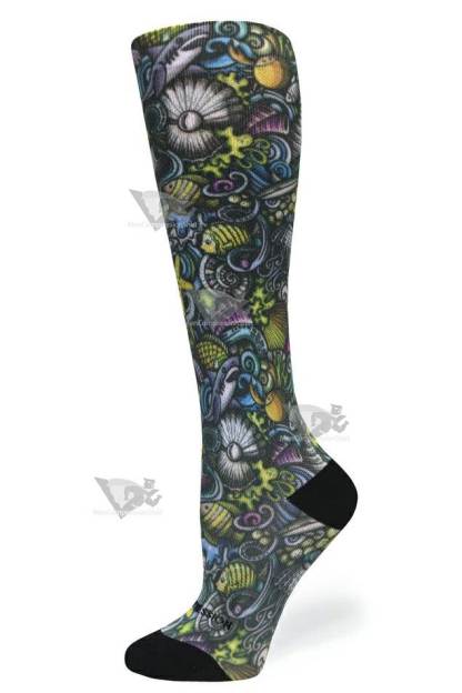 Women Compression Socks Reef Nightlife