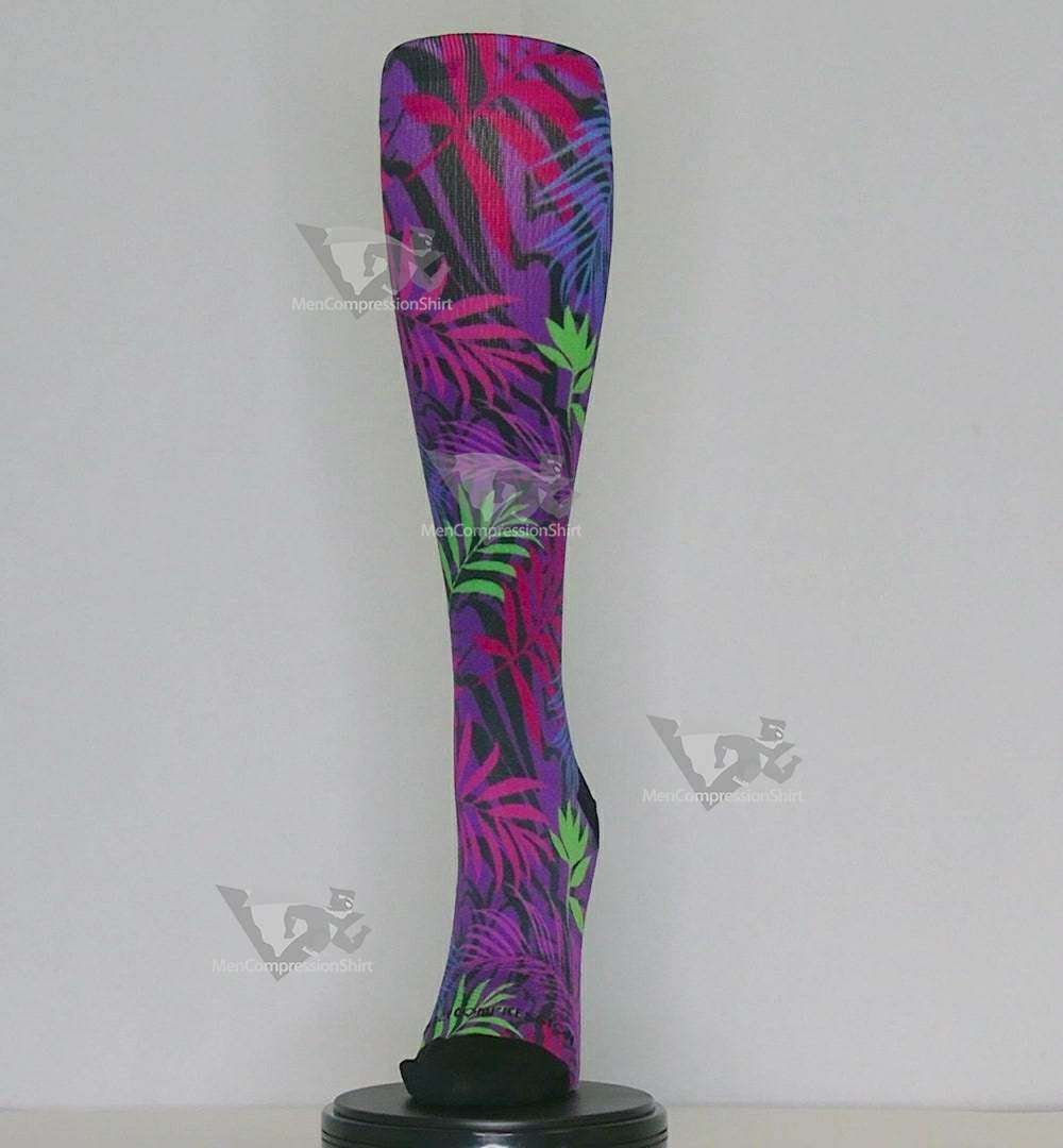 Women Compression Socks Retro Jungle