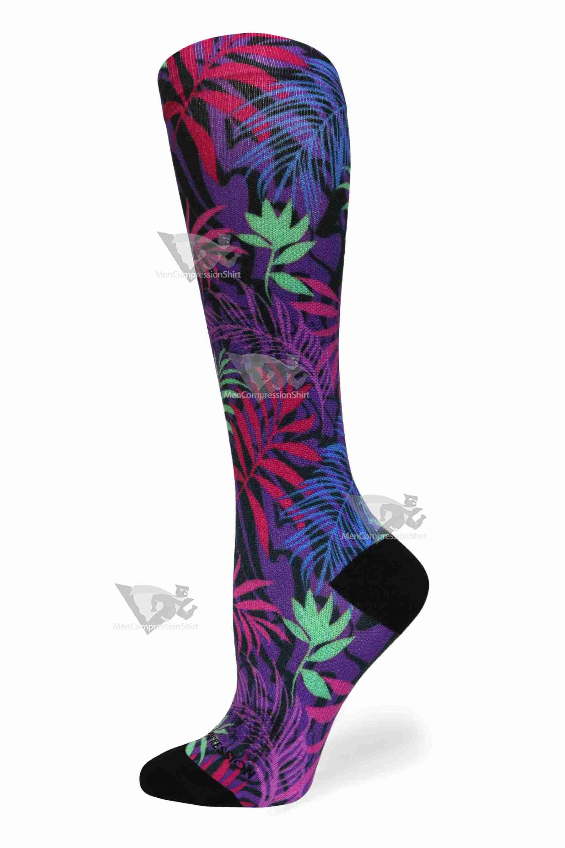 Women Compression Socks Retro Jungle