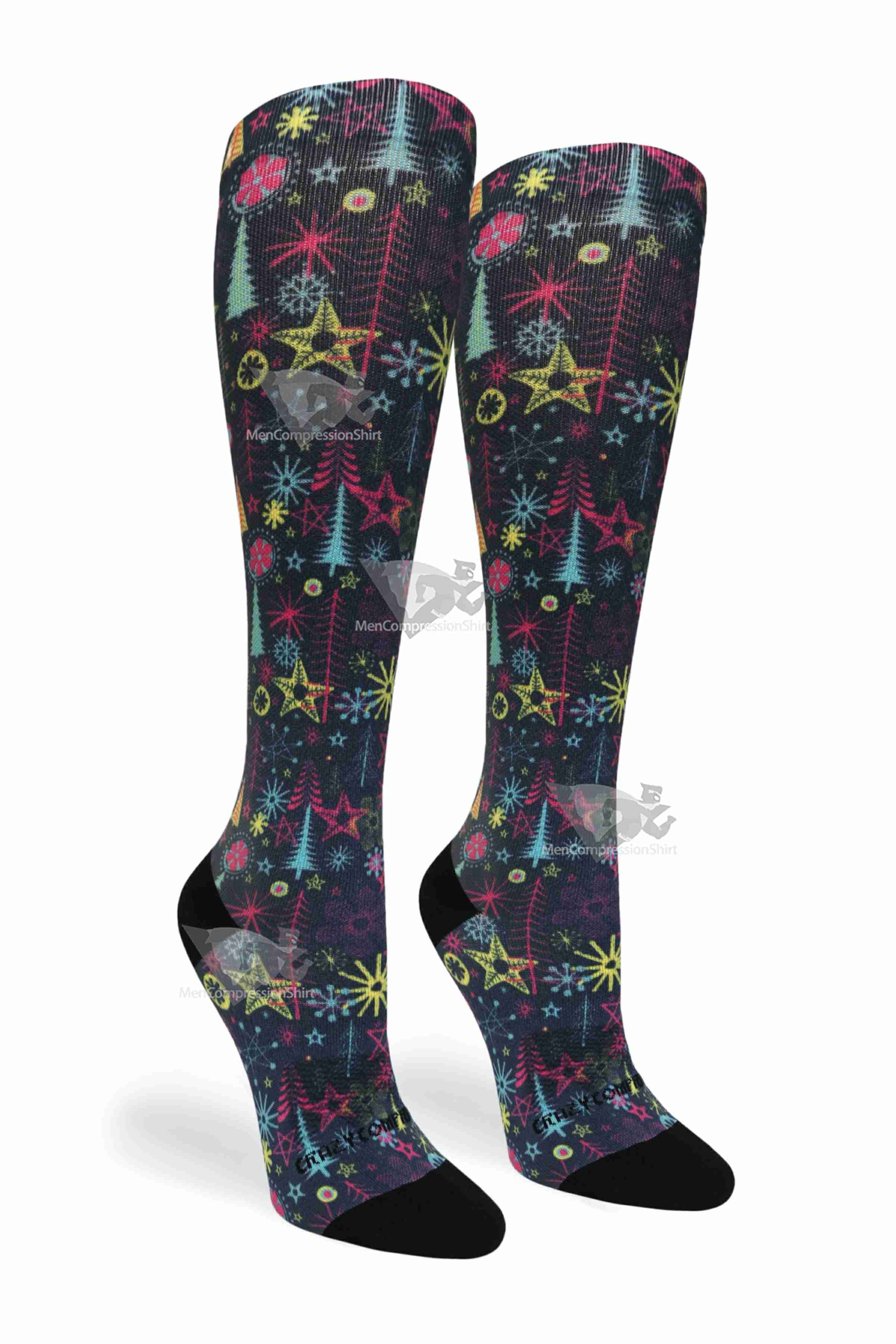 Women Compression Socks Seasonal Joy