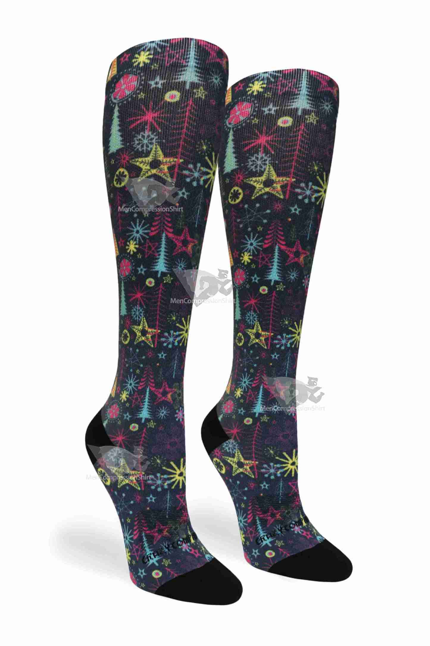 Women Compression Socks Seasonal Joy