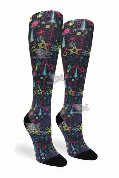 Women Compression Socks Seasonal Joy