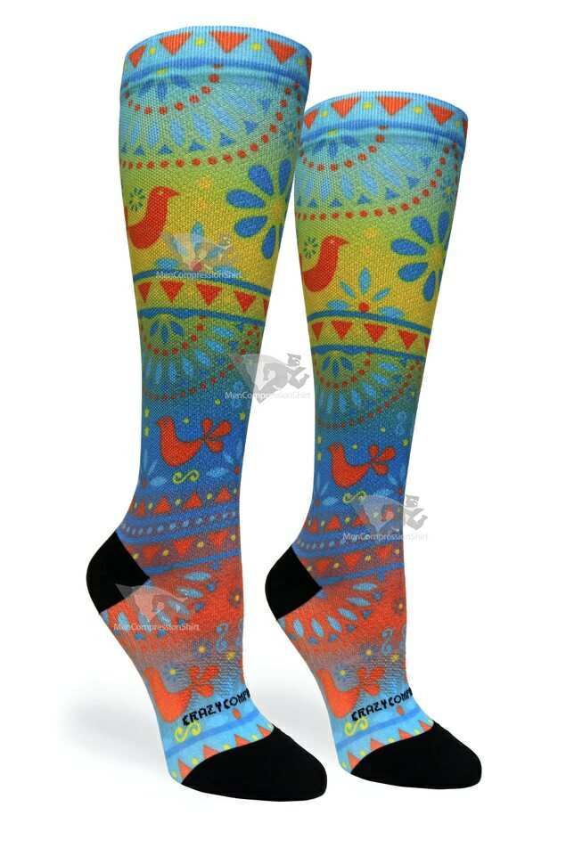 Women Compression Socks Tradicional Ombre