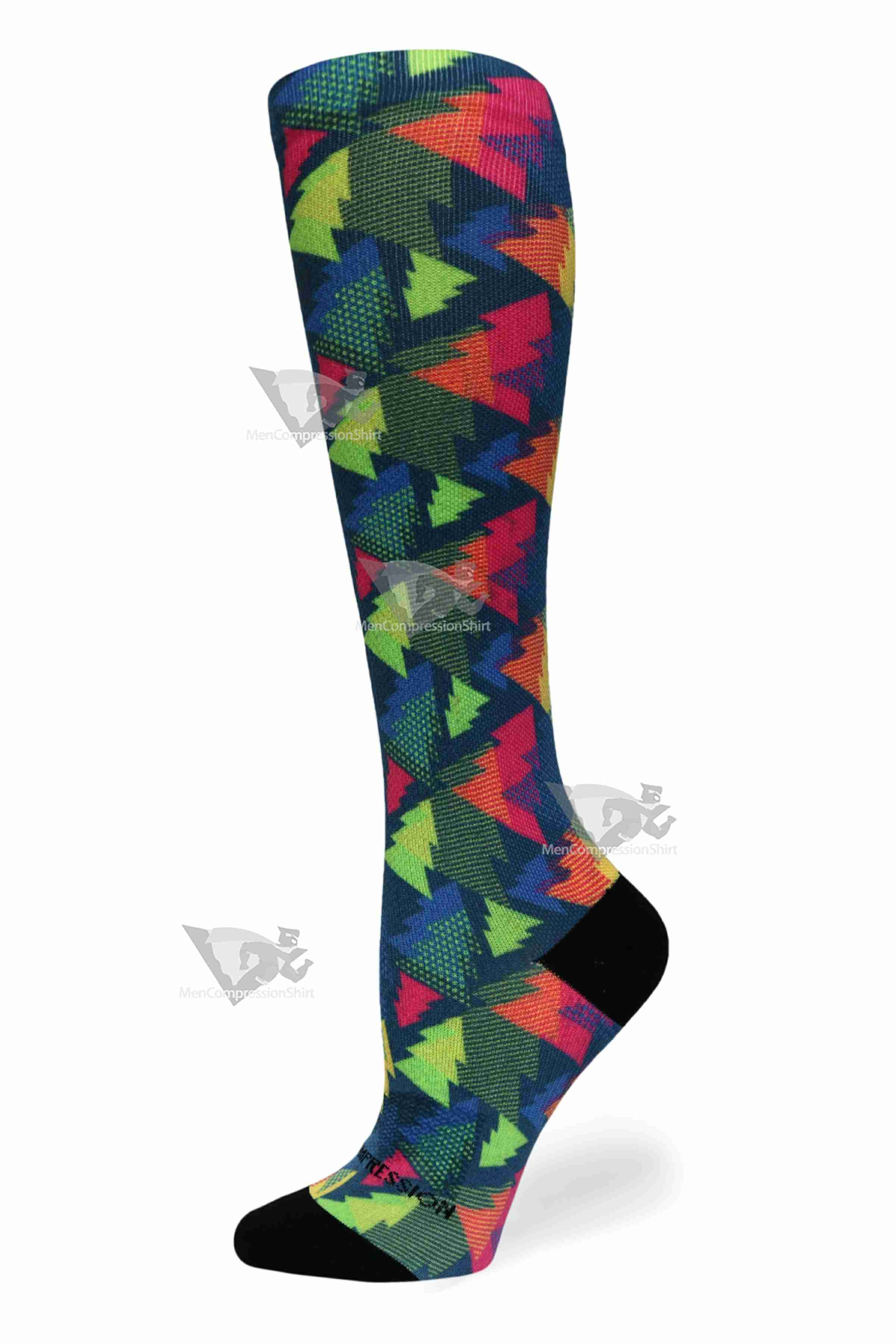 Women Compression Socks Tree Clash