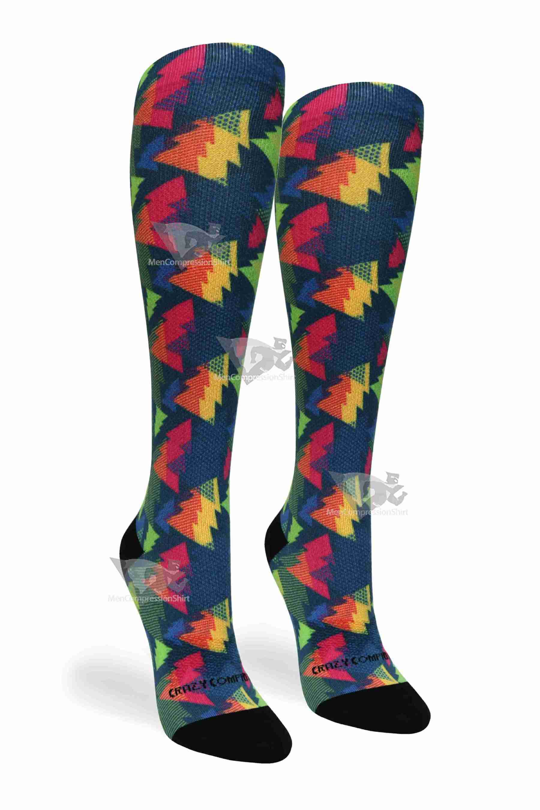 Women Compression Socks Tree Clash