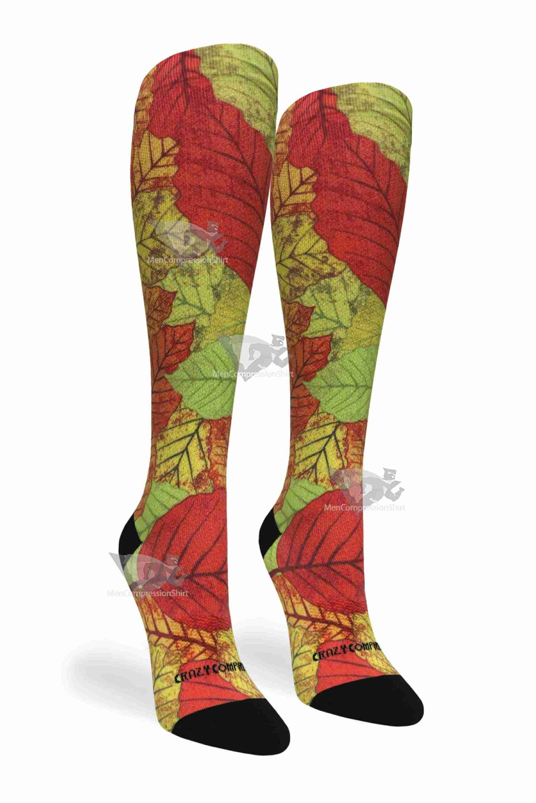 Women Compression Socks Turning Leaves