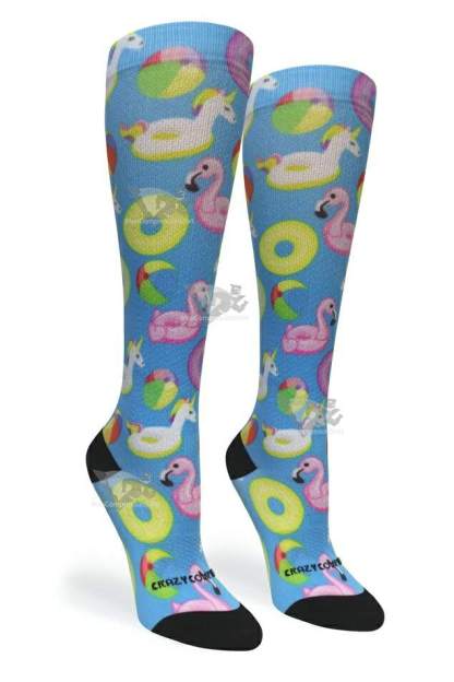 Women Compression Socks Unicorn Float