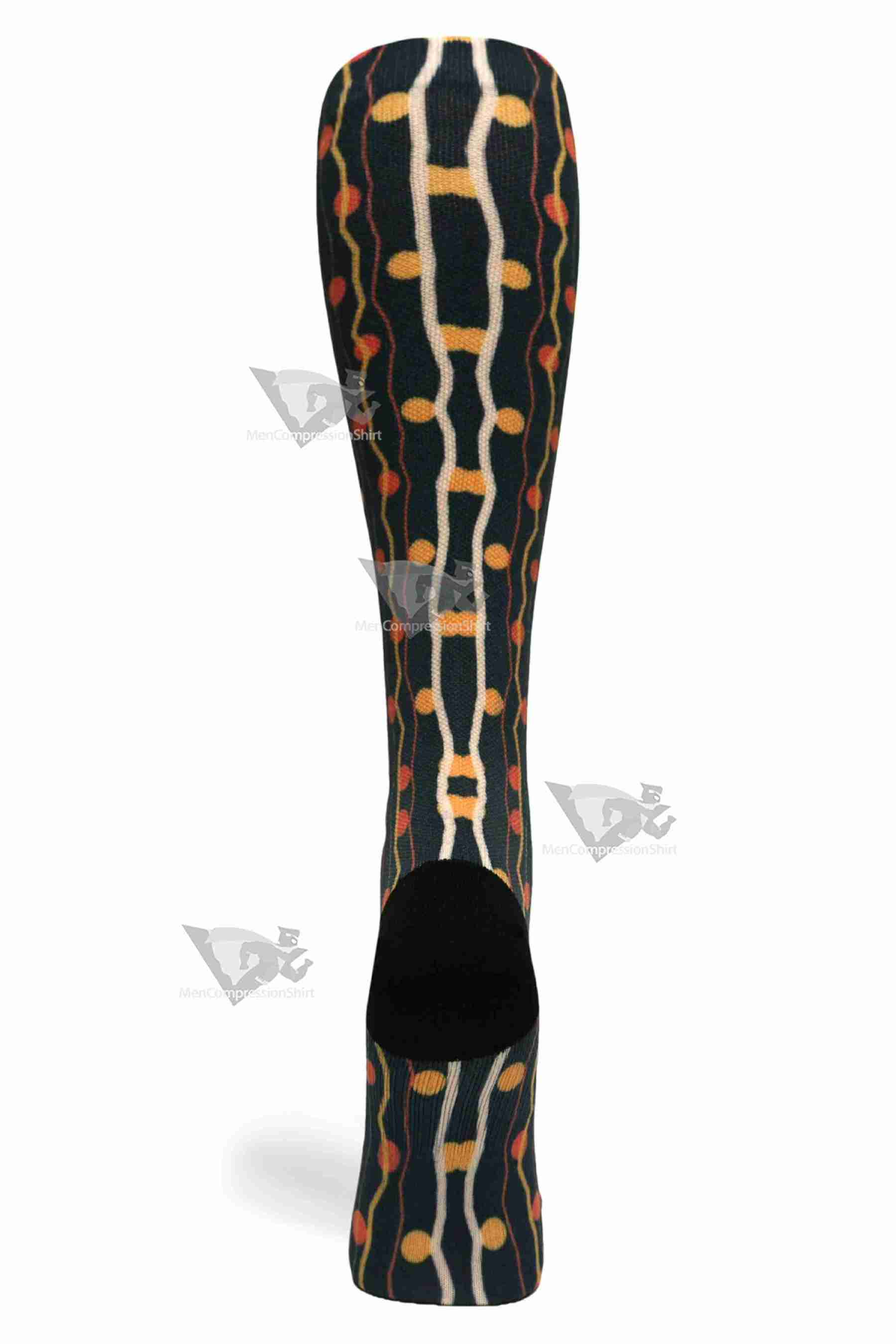 Women Compression Socks Zigzag Dots