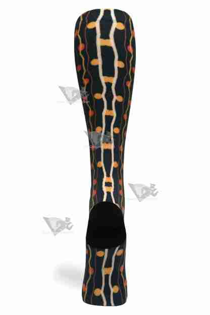 Women Compression Socks Zigzag Dots