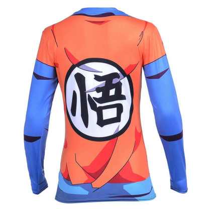 Women Dragon Ball Z Compression Goku Long Sleeve Rashguard