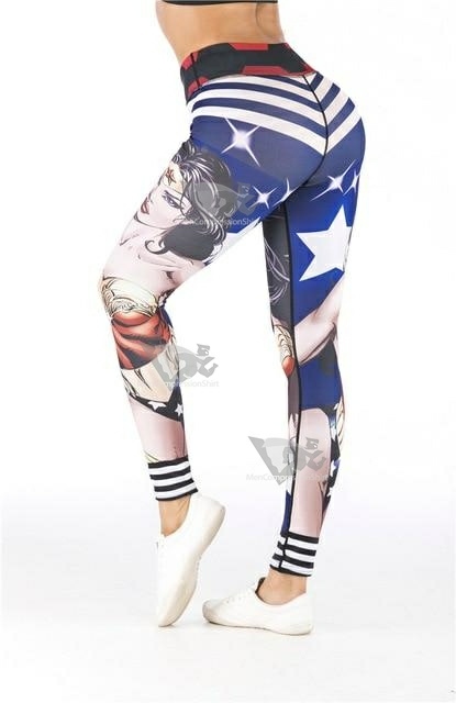 Wonder Woman Stars And Stripes Leggings