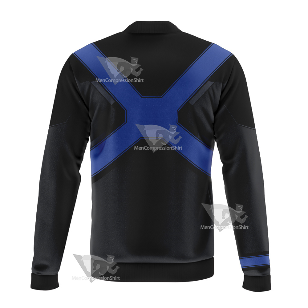 X Men Blue Polaris Bomber Jacket