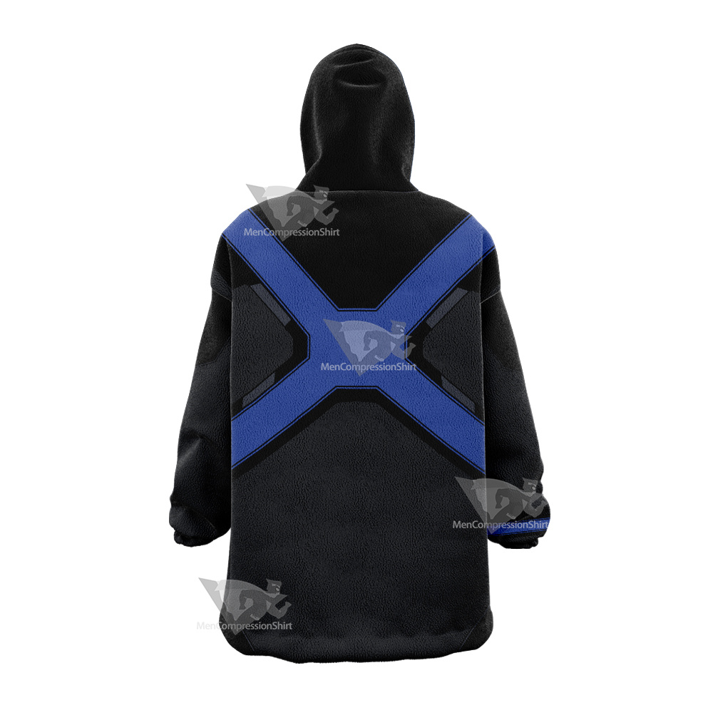 X Men Blue Polaris Snug Oversized Blanket Hoodie