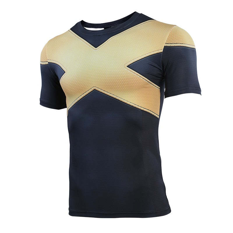 X-Men Dark Phoenix Short Sleeve Compression Shirt For Men