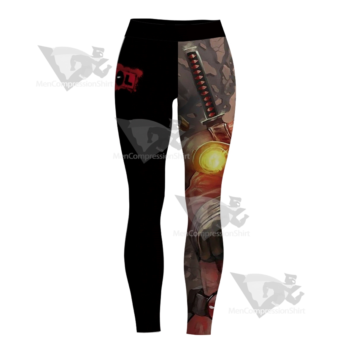 Xforce Deadpool Black Women Compression Legging-MensCompressionShirt