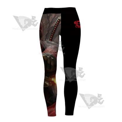 Xforce Deadpool Black Women Compression Legging-MensCompressionShirt
