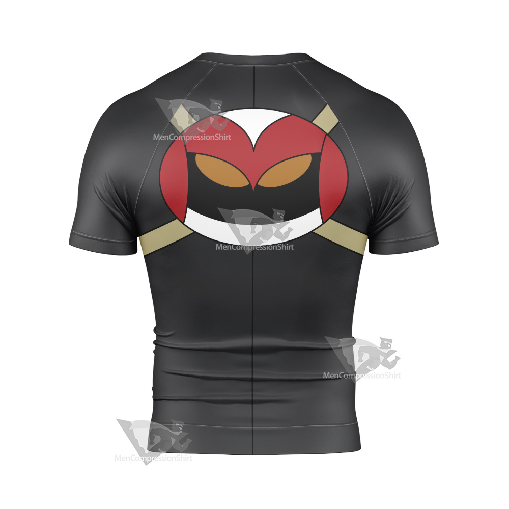 Xiaolin Showdown Jack Spicer Grey Cosplay Short Sleeve Compression Shirt