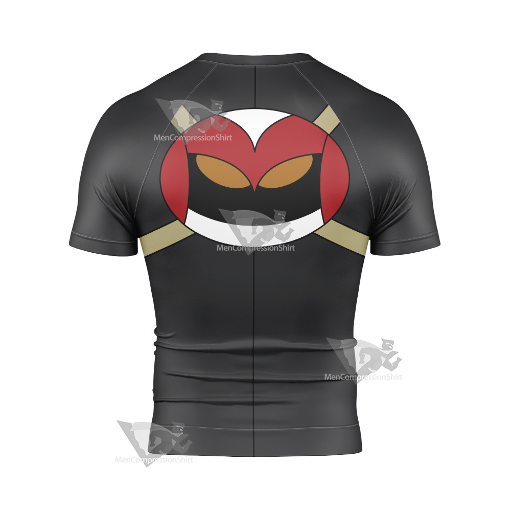 Xiaolin Showdown Jack Spicer Grey Cosplay Short Sleeve Compression Shirt