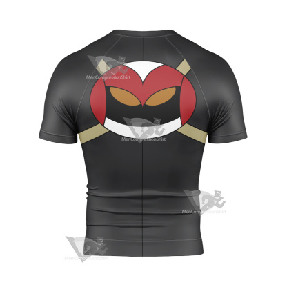 Xiaolin Showdown Jack Spicer Grey Cosplay Short Sleeve Compression Shirt