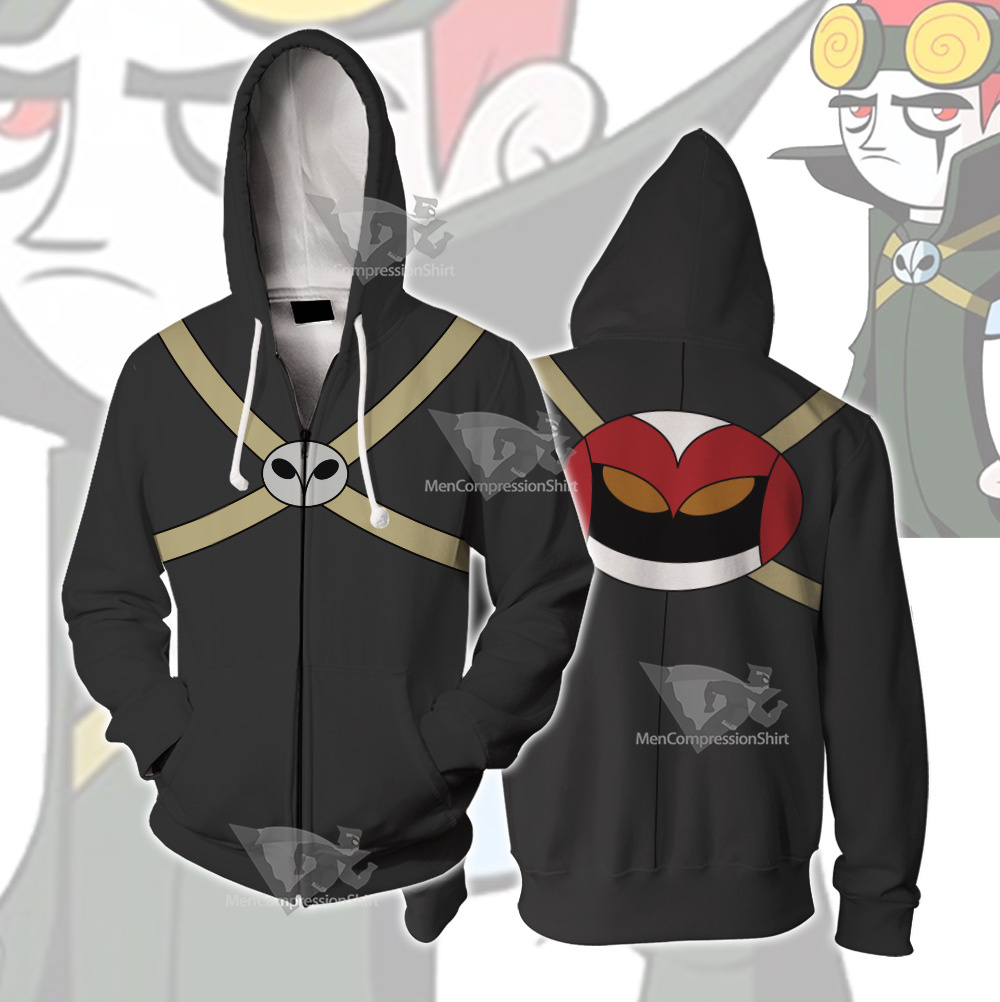 Xiaolin Showdown Jack Spicer Grey Cosplay Zip Up Hoodie