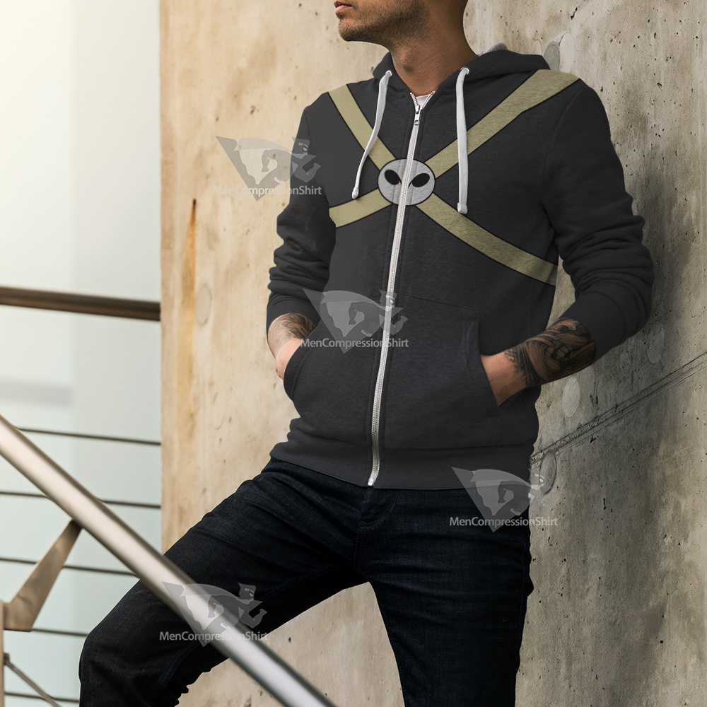 Xiaolin Showdown Jack Spicer Grey Cosplay Zip Up Hoodie