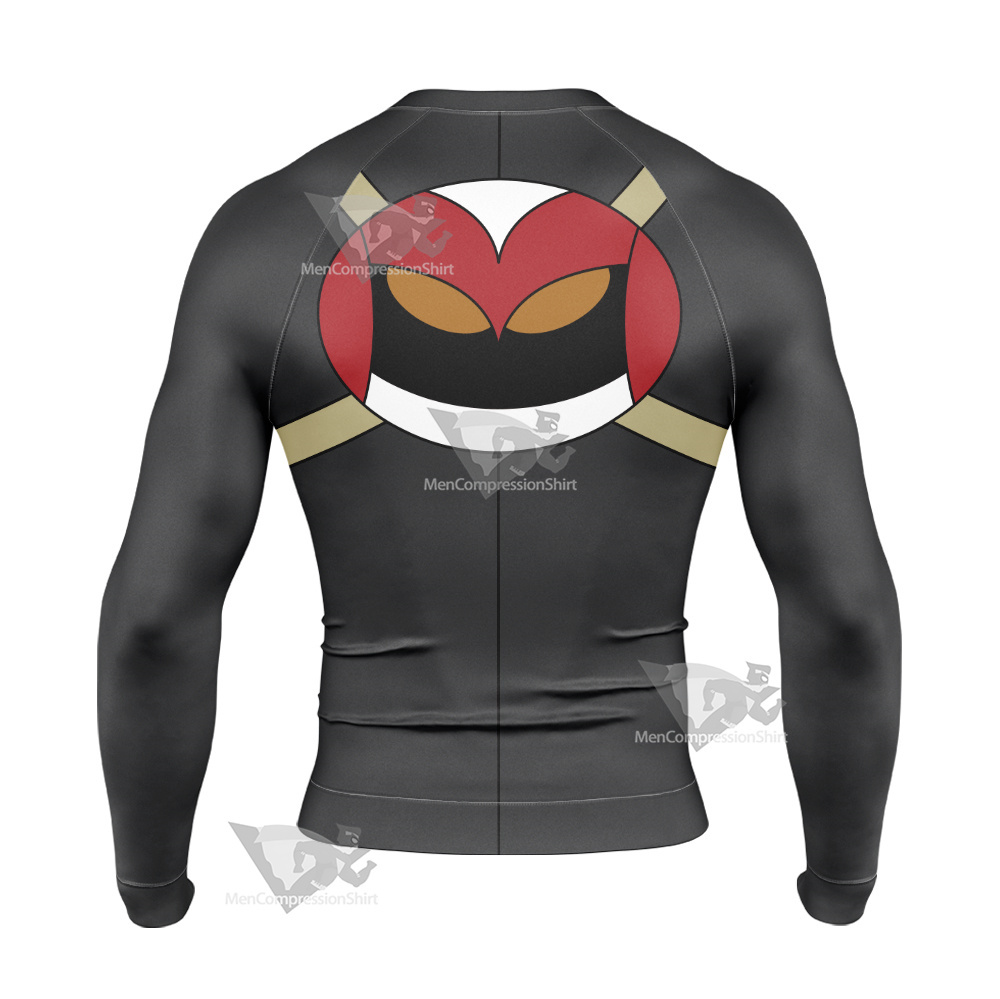 Xiaolin Showdown Jack Spicer Grey Long Sleeve Compression Shirt