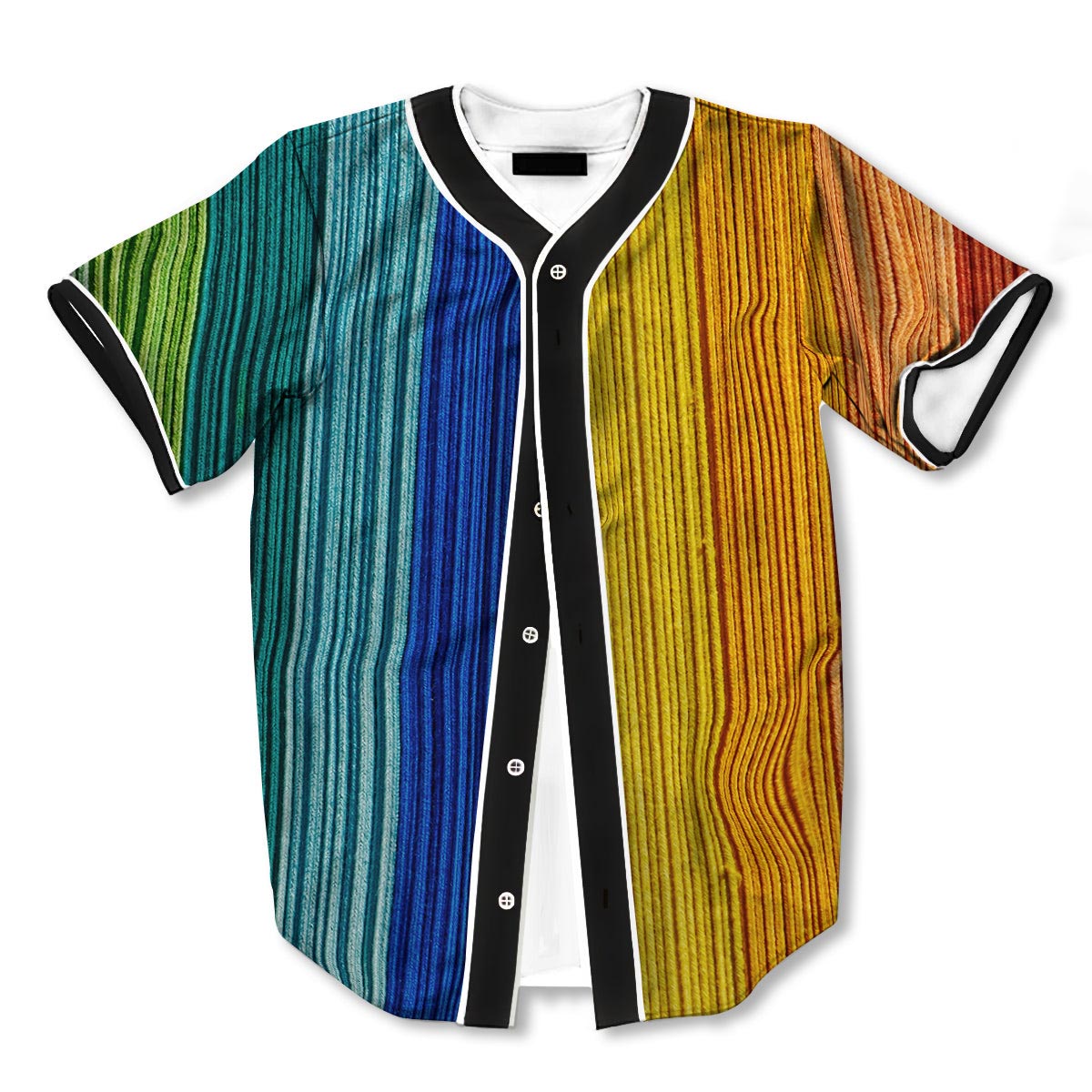 Yarn Colorful 3d Print Full Size Baseball Jerseys