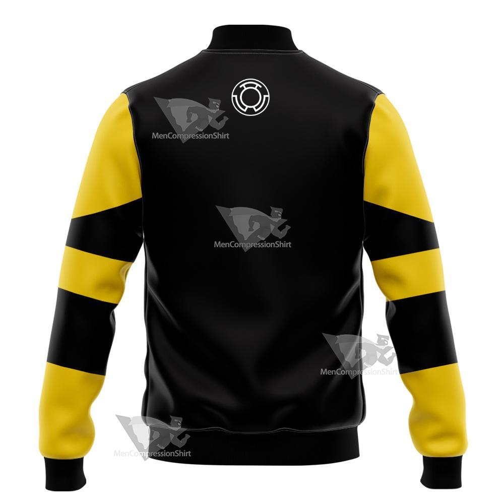 Dc Yellow Lantern Batman Cosplay Varsity Jacket