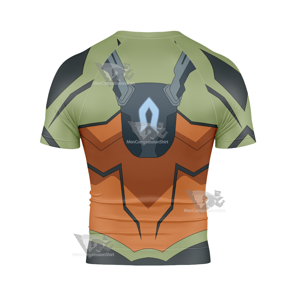 Young Justice Aquaman Ii Short Sleeve Compression Shirt