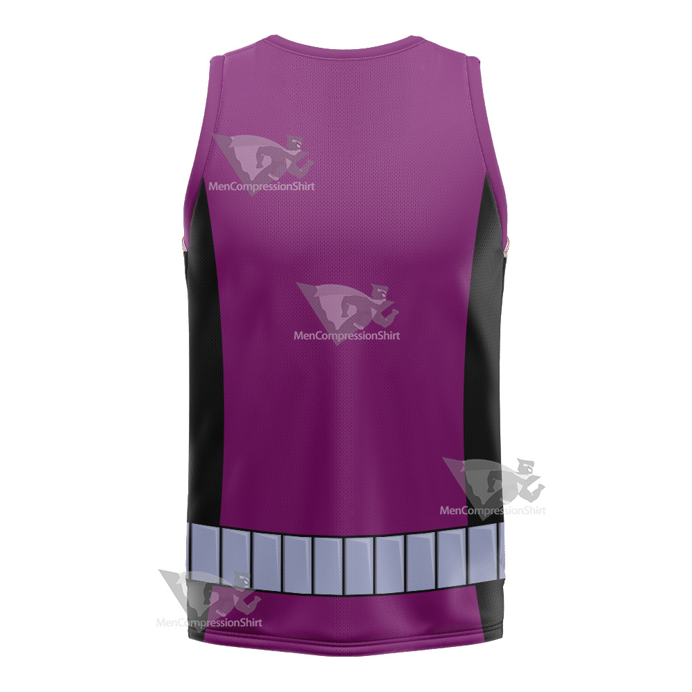 Young Justice Beast Boy Purple And Black Cosplay Basketball Jersey