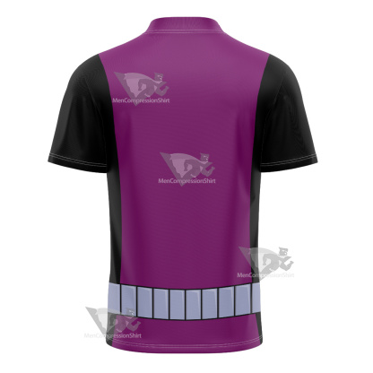 Young Justice Beast Boy Purple And Black Cosplay Football Jersey