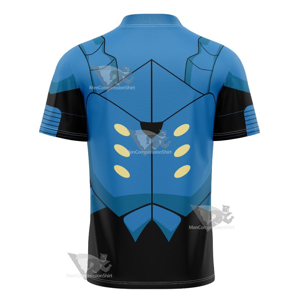 Dc Young Justice Blue Beetle Football Jersey
