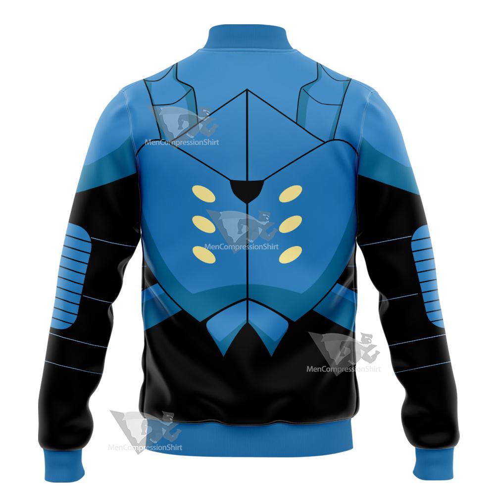 Dc Young Justice Blue Beetle Varsity Jacket