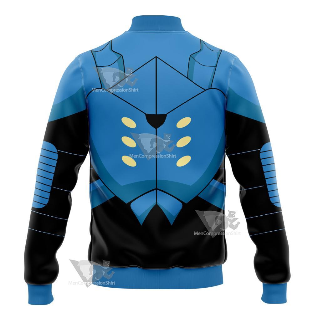Dc Young Justice Blue Beetle Varsity Jacket