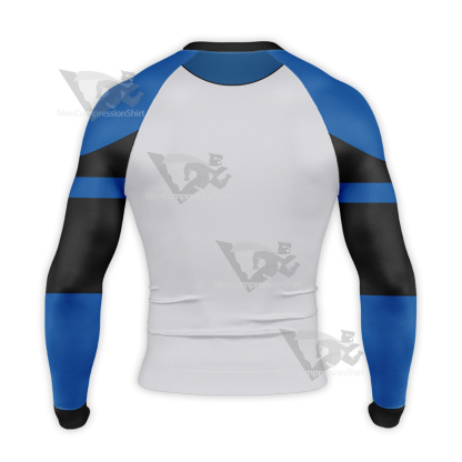 Young Justice Blue Lantern Long Sleeve Compression Shirt