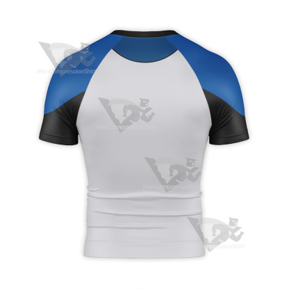 Young Justice Blue Lantern Short Sleeve Compression Shirt