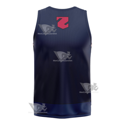 Young Justice Lor Zod Blue Cosplay Basketball Jersey