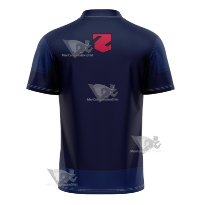 Young Justice Lor Zod Blue Cosplay Football Jersey